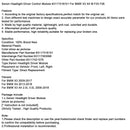 Xenon-Scheinwerfer-Steuergerät 63117316151 für BMW X3 X4 M F25 F26