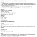 Holley-Vergaser, 2BBL-Vergaser, 500 CFM, manueller Choke, FR-4412S