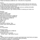 Módulos de LED da luz de lágrima LEDMK-08 12V 1,1W 8-2pin para Toyota RAV4