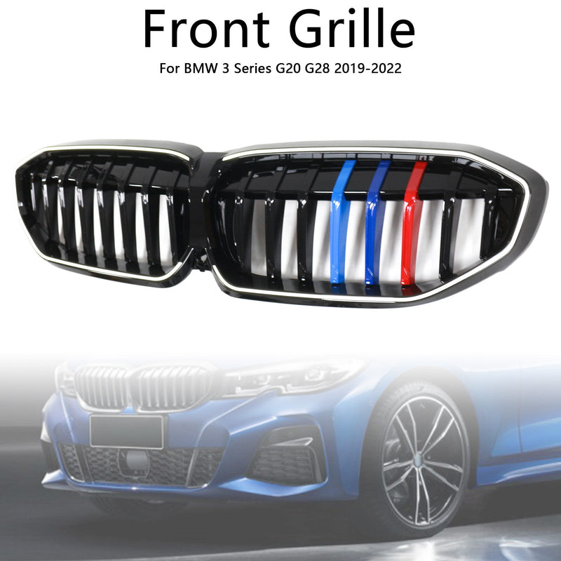 2019–2022 BMW 3 Series G20 M Kidney Grill, Black, 51138072085