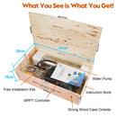 3 "60 V 1KW MPPT Schraube Solar Bohrung Pumpe Tauch Tiefe Brunnen Loch Stahl Kopf 160 M