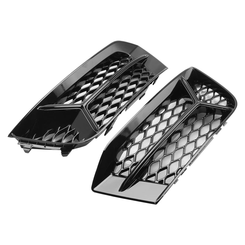 2017-2020 Audi A3 foran støtfanger Grill Tåkelys Deksel Lampe Ramme Trim Fit