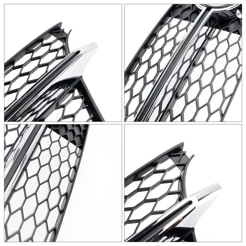 2011–2014 Audi TT MK2 S-Line TTS-kromin etukerroksen sauvan sumuvalot jäähdytin säleikkö