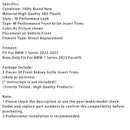 2023-2025 BMW 7 Series Tri-Color ABS Front Kidney Grille Insert Trims Clip