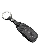 Autoschlüsselhülle aus Leder und Silikon mit Schnalle für Mercedes-Benz E