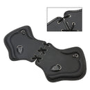 1985–2017 Touring, Softail, Dyna oder Sportster Bikes Paar CNC Hitzeschild Sattelschutz Schwarzbraun