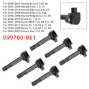 2003–2008 Honda Pilot 3.5L V6L 6PCS Zündspulen 099700–061 099700–072