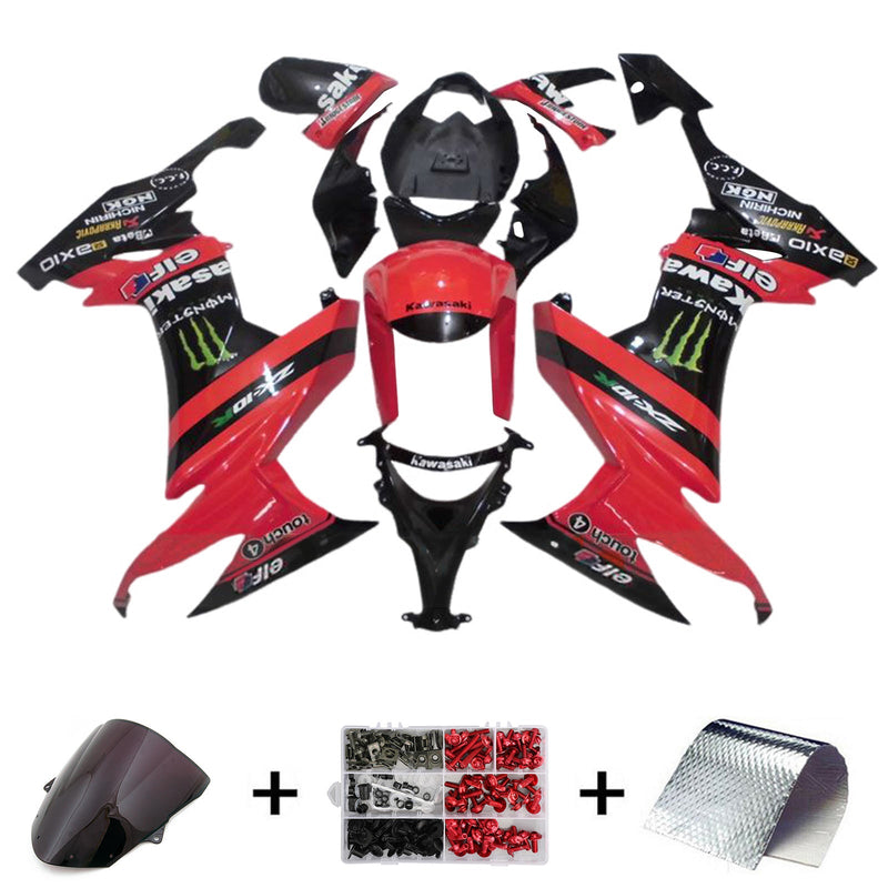 2008-2010 Kawasaki ZX10R injeksjonskinnesett kroppsplast ABS