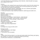 2012-2015 Honda Civic Coupe 2D levá + pravá těsnící páska