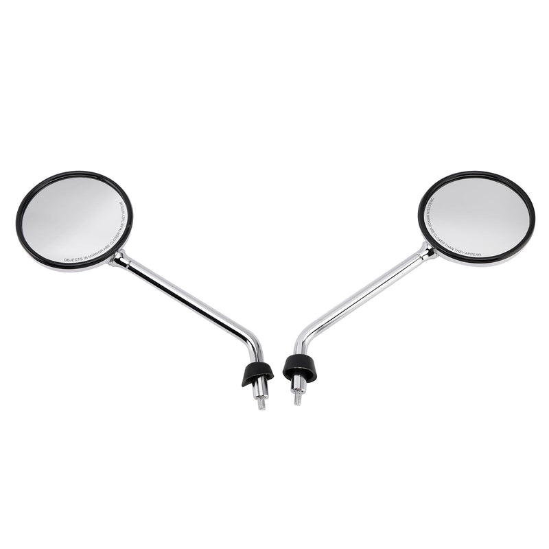 Chrome Rearview Mirror Set For Vespa LX 50 2T/4T & LX 125 & LX 150 2005-2013