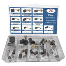 20Pcs Elektromotor Kohlebürsten 10 Größen Ersatz Reparatur Power Tool Teil