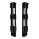 Czarne podnóżki motocyklowe wycinane CNC do motocykla Harley Chopper Touring Sportster