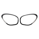 2011–2016 Mini Cooper R60 Countryman (Submodelo: Base, S, S all4) 2 peças de anéis decorativos de farol preto brilhantes