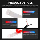 Car Door Decoration Light Strips Warning Flashing Red White Lamp 1.2m