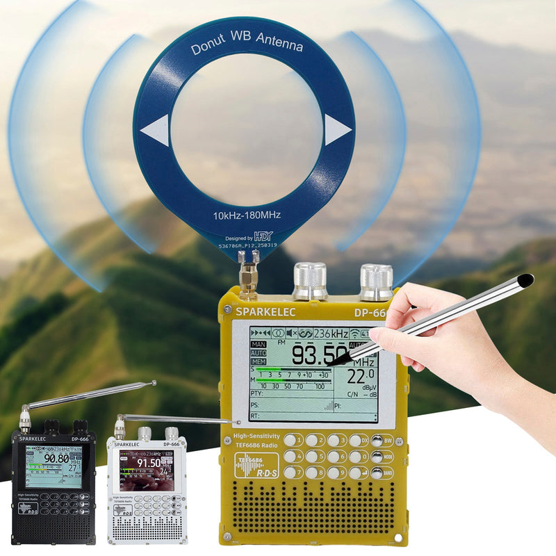 TEF6686 DSP-Radio DP666 Hochempfindliches Breitband-LW-MW-SW-0IRT-Kurzwellenradio