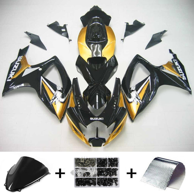 2006-2007 K6 Suzuki GSXR 600/750 Kit de carenagem de injeção de corpo de plástico