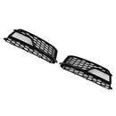 2013–2016 Audi A5 S-Line S5 2 bitar Front Fog Lights Black Cooler Grille