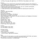 2017-2023 Tesla Model 3 Left Bakljus LED-ljus utanför 107739-00