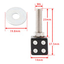 4x Motorrad Fahrrad Kunststoff Schwarz Würfel Nummernschild Bolzen Auf Schraube Auf Rahmen Mutter