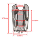 Unlackiert Motorrad Kraftstoff Gas Tank Für CFmoto Mandrill Cafe Racer 2,4 Gallonen 9L