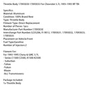 Drosselklappengehäuse 17093030 17093033 Für Chevrolet 5.7L 1993-1995 RP TBI