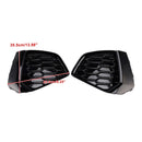 Schwarze Front Honeycomb Nebelscheinwerfer Kühlergrill Abdeckung Fit Audi A3 S-line 2021-2023