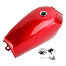 Classic Retro Gas Tank Red dla Honda CG 125 Cafe Racer Bobber