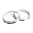 1994-2001 BMW E38 Série 7 Silver Dashboard Trim Rings Velocímetro Cluster 500-125