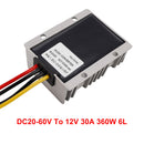 Vandtæt DC 20-60V til 12V 30A 360W Stor-down Power Converter Controller