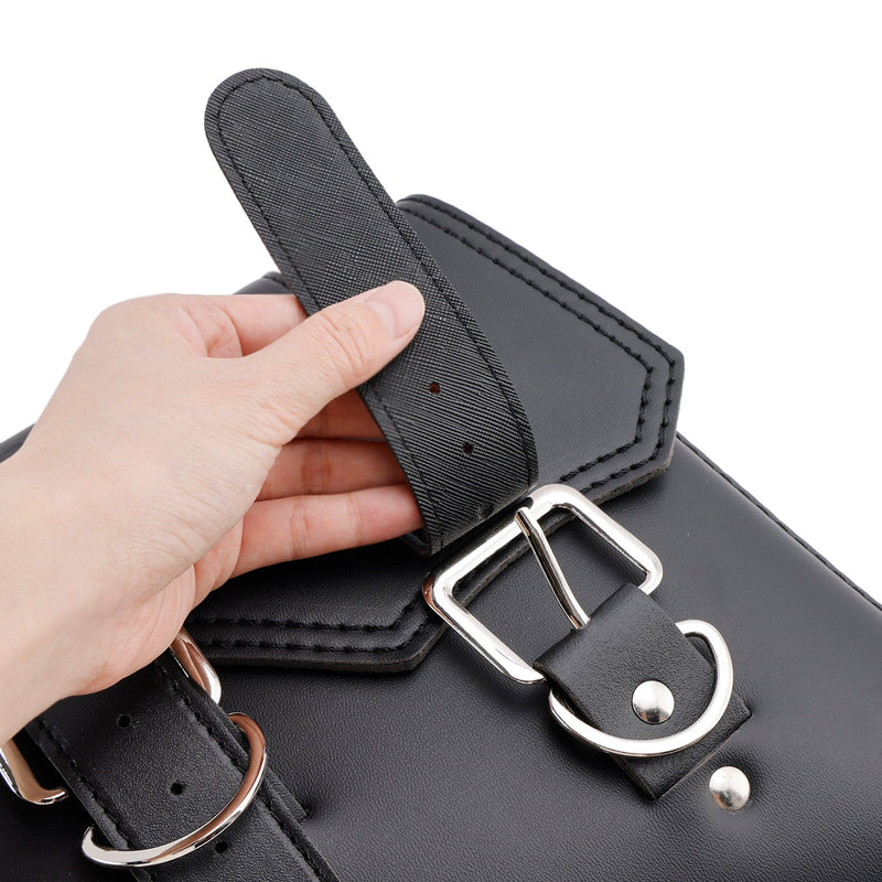 Heck väska sida sadelväska svansväska bagagepåse förvaring svart 21l för motorcykel