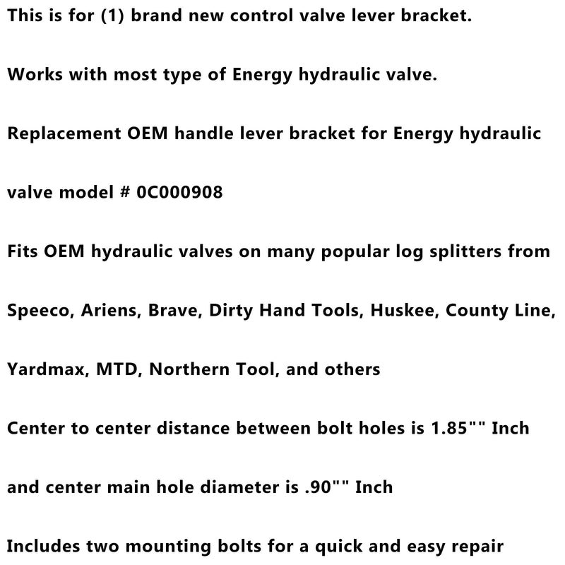 Energia Hydrauliczna Drewno Wood Splitter Worka Załącznika Zespół Zestaw Husky/MTD