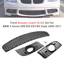 Frontstoßstangen-Untergrill-Set im M3-Stil für BMW 3er E90 E92 E93 (2009–2011)