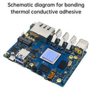 Orange Pi 5Plus Kühlkörper Pi5 Hohe temperatur widerstand CPU Kühlkörper Kühlung