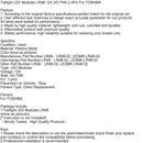 Łzy Moduły LED LR4B 12V 3/0,75 W 2-3Pin dla Toshiba