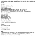 Unidad de control del módulo de bolas del conductor del faro LED 4G 0.907.397.p para Audi
