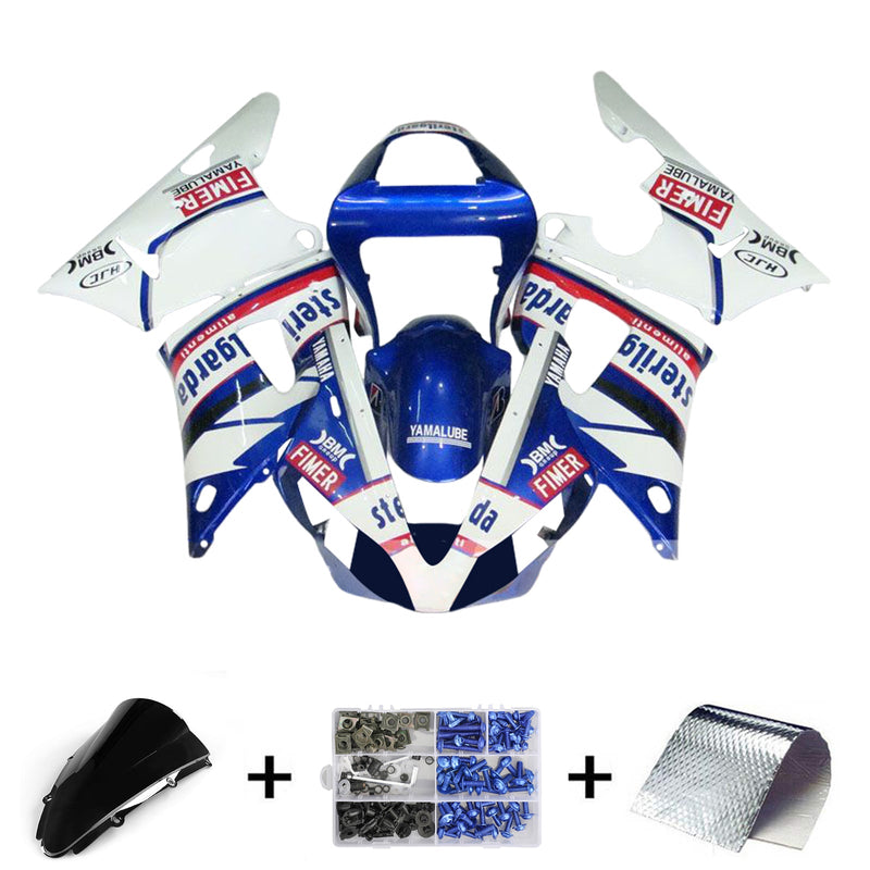 2000-2001 Yamaha YZF 1000 R1 injeksjonskinnesett kroppsplast ABS