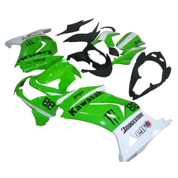 2008-2012 Kawasaki EX250 Ninja250R Zestaw owiewek wtryskowych Korpus Plastik ABS