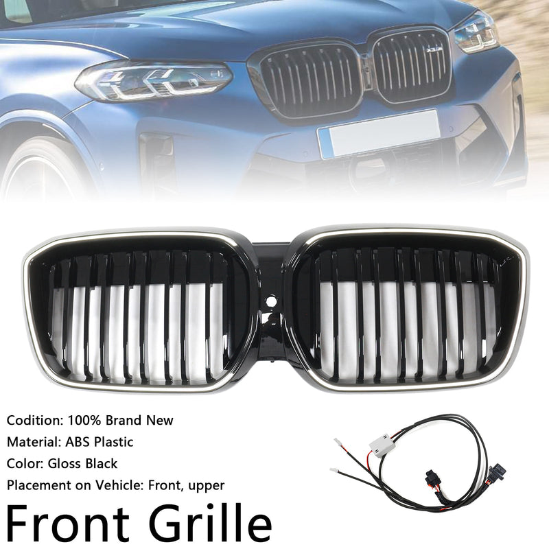 2022-2024 BMW IX3 G08 LCI DOUBLELLAME FRONT CRILL BLACK GLILLY