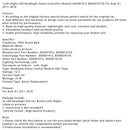 2011-2018 Audi A1 Links+Rechts LED-Scheinwerfer-Leistungssteuergerät Modul 8X0907472