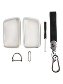 Lexus IS GS ES RX Autoschlüssel-Schutzhülle aus Aluminiumlegierung, TPU-Weichfolie, Schwarz