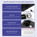 Mechanische Tastatur mit 98 Tasten, 2,4-GHz-Funkverbindung, Bluetooth, drei Modi, RGB-Beleuchtung und Hot-Swap-Funktion