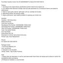 Válvula de control de cantidad de combustible de Detroit A0000900069 DD13/DD15/DD16