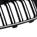Parrilla delantera con doble lama, color negro brillante, apta para BMW Serie 3 F34 GT (2013–2019).