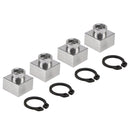 4X Set Schneemobil Anhänger Einsatz Mutter &amp; Snap Ring 04414 03400 Für Triton Xt &amp; Lt