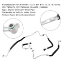 2015–2018 BMW 6er Cabrio-Version (F12 modifizierte Version) 2 x Motorölkühler-Schlauchrohr, Einlass und Auslass 17227636879