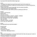 Haubenführung RH IHC HLK2733R 3810982C1 Rechts