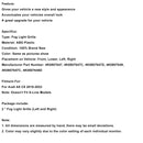 2PCS Frontstoßstange Grille Grill Nebelscheinwerfer Abdeckung Fit Audi A6 C8 2019-2023