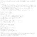 Auto Motor 5L Manuelle Übertragung Getriebe 33030-0L010 Für Hiace LH200 LH212