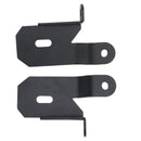 Paquete de 2 soportes de faros delanteros de pilar A 7318 (negro) para Jeep Wrangler JL 2018-2019