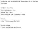 Sidespeildeksel i karbonpar erstatning for VW Golf MK6 2010-2013